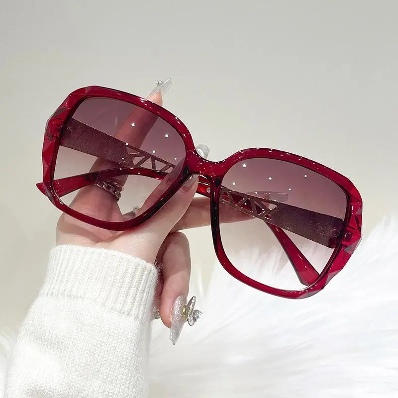 Fashion Oversized Sunglasses Women Big Frame Vintage Goggles UV400 Classic Eyewear Frame Square Glasses Square Large Sungla O5F8
