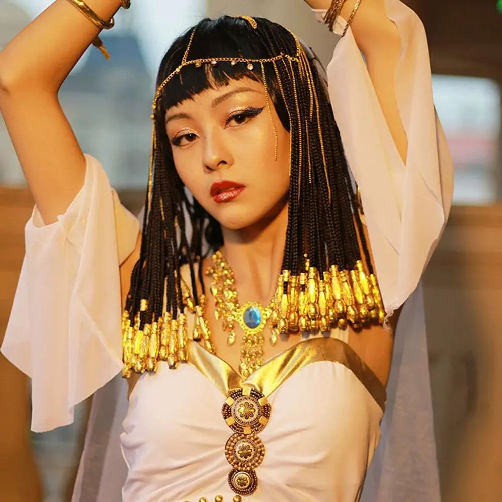 Women Fashion Styles Gold Color Chains Hair Chain Jewelry Chain Metal Piece Head Head Headband Jewelry Jewelry Bohemian Hai G7R9