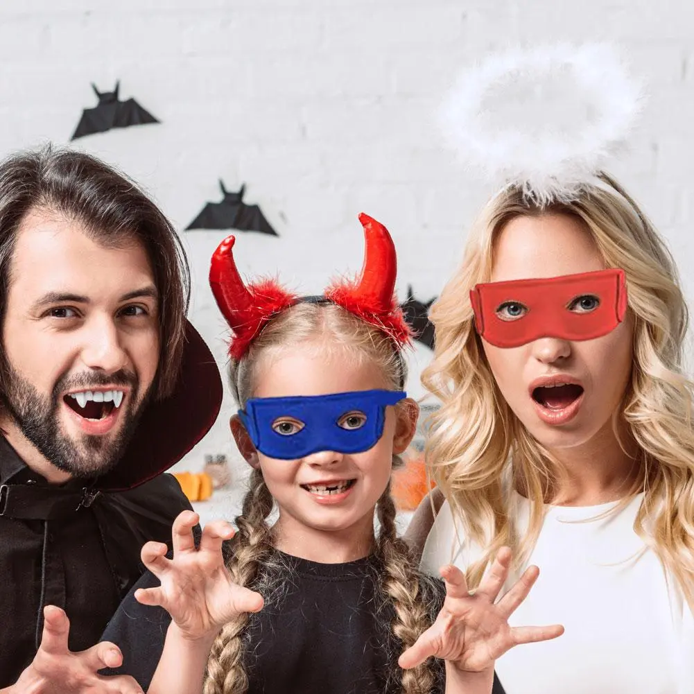 5pcs Eye Mask Halloween Mask Blindfold Ghost Festival Halloween Props Supplies Performance Prom Cosplay Costume Masks