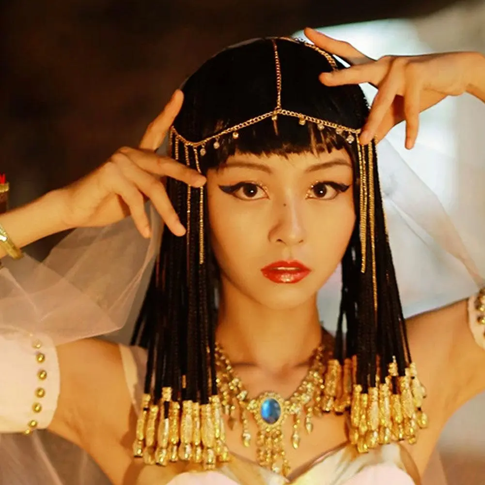 Women Fashion Styles Gold Color Chains Hair Chain Jewelry Chain Metal Piece Head Head Headband Jewelry Jewelry Bohemian Hai G7R9