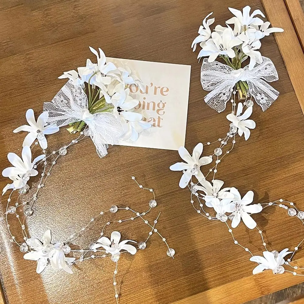 New Chinese Style Flower Tassel Hair Clip Head Wear Hairbands Women Wedding Accessories Girls Decoration Hair I2L6