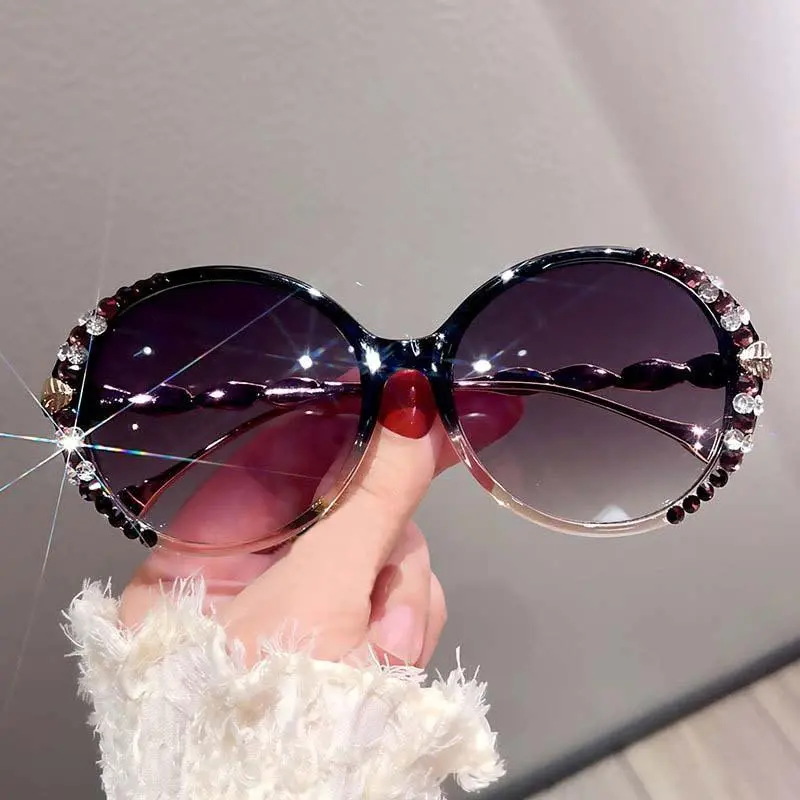 Polarized Sunglasses Women Sunglasses UV400 Protection Sun with Sunglasses Glass Glasses Female Rhinestone Fashion Women X9C0