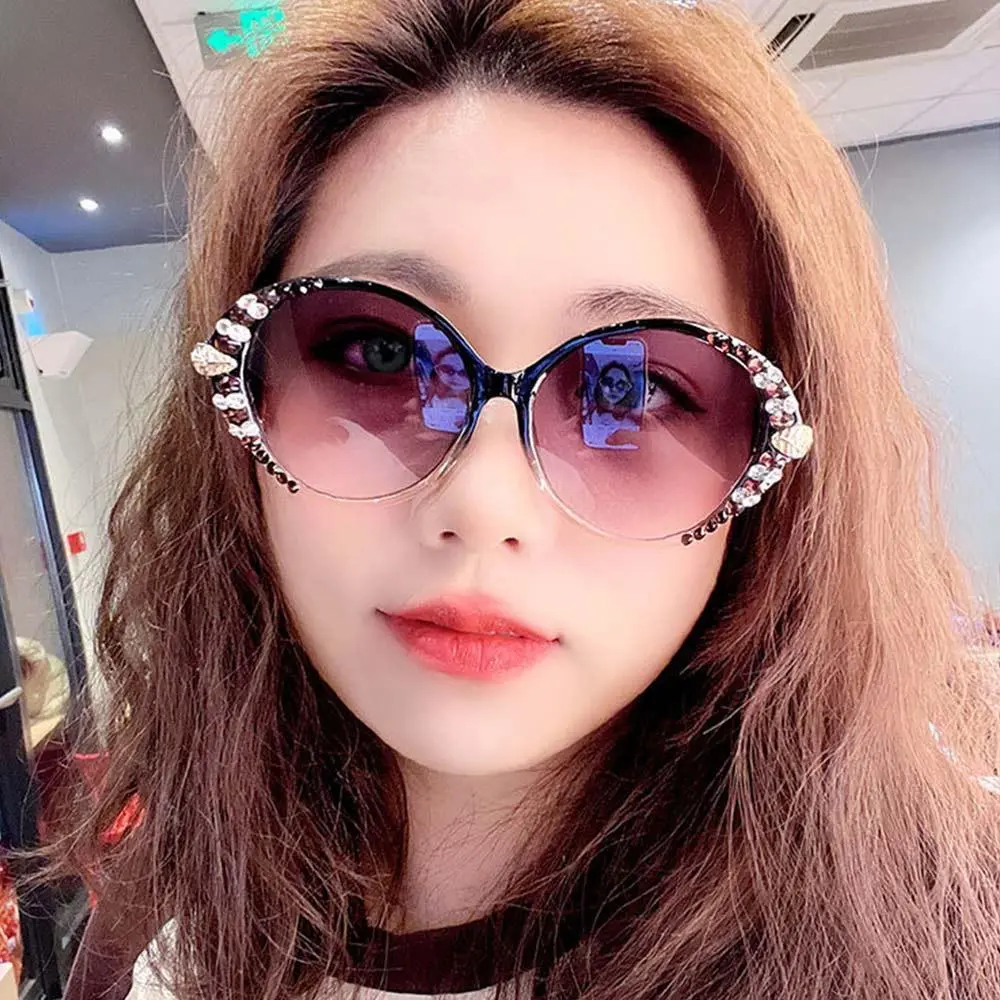 Polarized Sunglasses Women Sunglasses UV400 Protection Sun with Sunglasses Glass Glasses Female Rhinestone Fashion Women X9C0