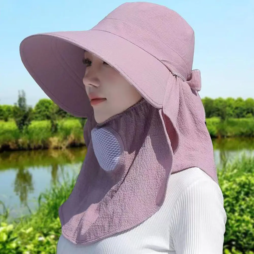 Summer Quick Dryng UV Protection Fisherman Cap Face Neck Cover Outdoor Fishing Cycling Removable Men Visor Hat Women Bucket Hat