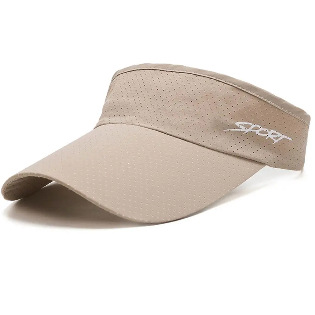 Summer Sunshade Empty Top Hat for Men Women Adjustable Breathable Quick-drying Sports Hat Tennis Running Headband Cap Headwear