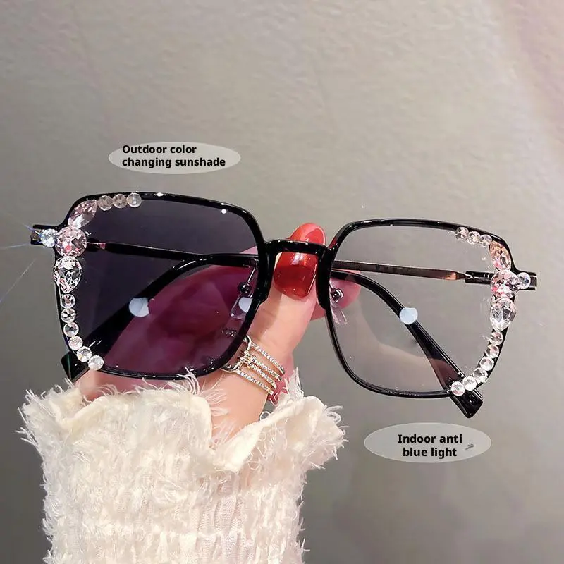 Luxury Brand Polarized Sunglasses Women Sunglasses Protection Fashion Rhinestone UV400 Women's Sunglasses Sunglasses with X3E1
