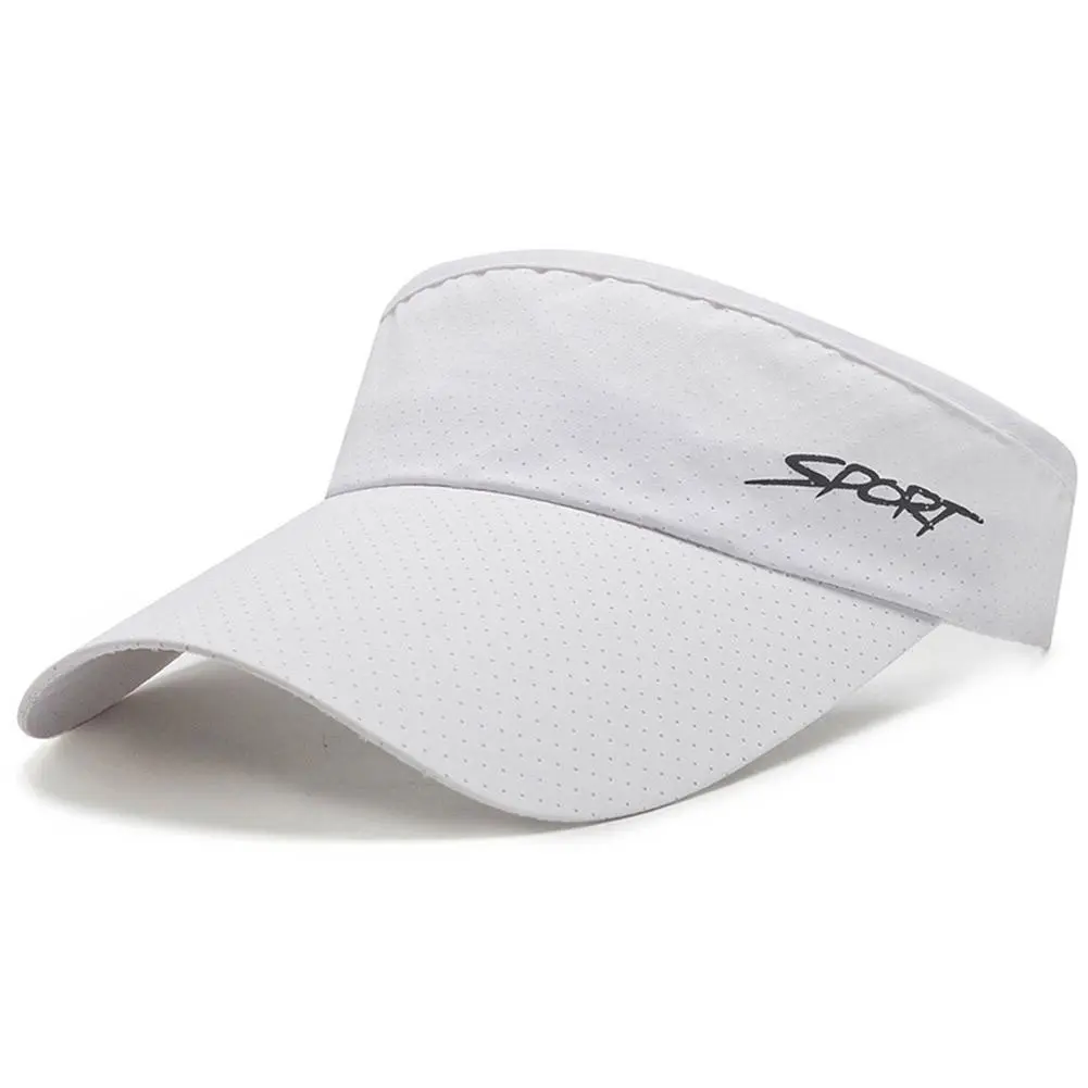 Summer Sunshade Empty Top Hat for Men Women Adjustable Breathable Quick-drying Sports Hat Tennis Running Headband Cap Headwear