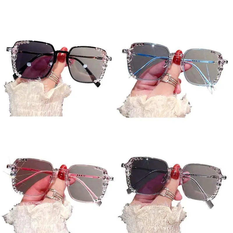 Luxury Brand Polarized Sunglasses Women Sunglasses Protection Fashion Rhinestone UV400 Women's Sunglasses Sunglasses with X3E1