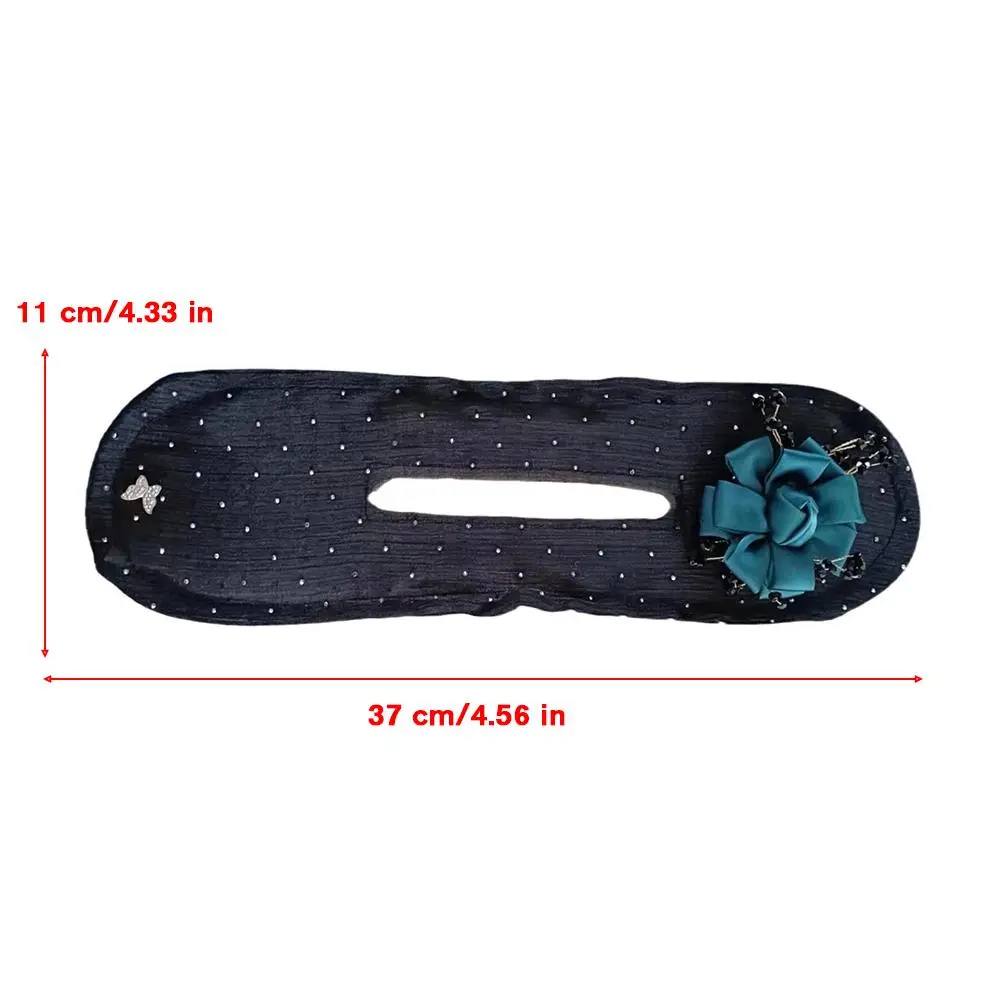 Hair Curling Artifact Women's Net Yarn Bow Headband Lazy Hairpin Roller Hair Curler Hair Accessories Flowers Bun Maker Women