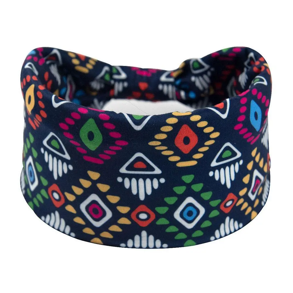 Boho Headbands For Women Fashion Wide Headband Turban Yoga Workout Head Bands Hair Accessories Knotted Headwraps