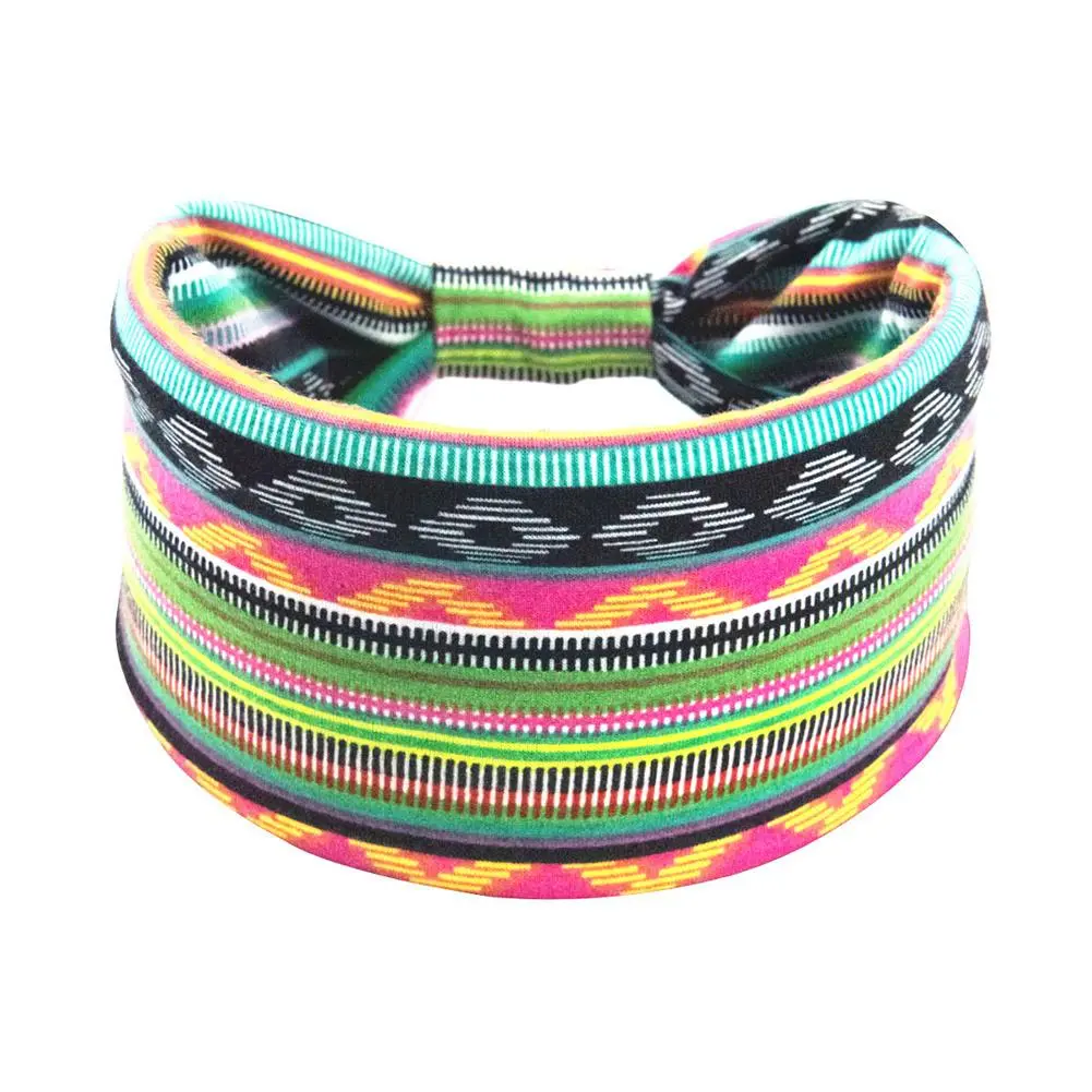 Boho Headbands For Women Fashion Wide Headband Turban Yoga Workout Head Bands Hair Accessories Knotted Headwraps
