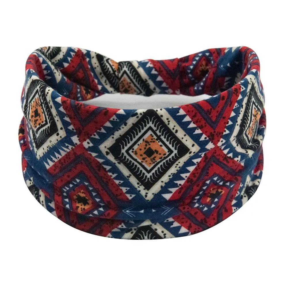 Boho Headbands For Women Fashion Wide Headband Turban Yoga Workout Head Bands Hair Accessories Knotted Headwraps
