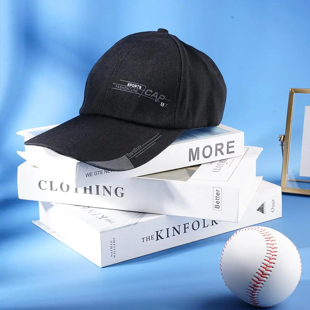 Women Men Summer Structured Baseball Cap Adjustable Snapback Sunhat Outdoor Sports Hip Hop Solid Cotton Baseball Hat Casquette