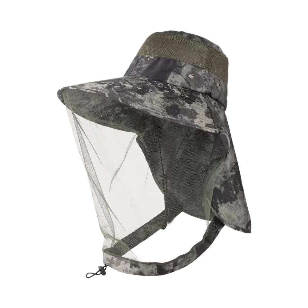 Bug Proof Sun Hat With Face Net UV Protection Fishing & Beekeeping Gear Full Coverage Breathable Mesh Summer Outdoor Hat