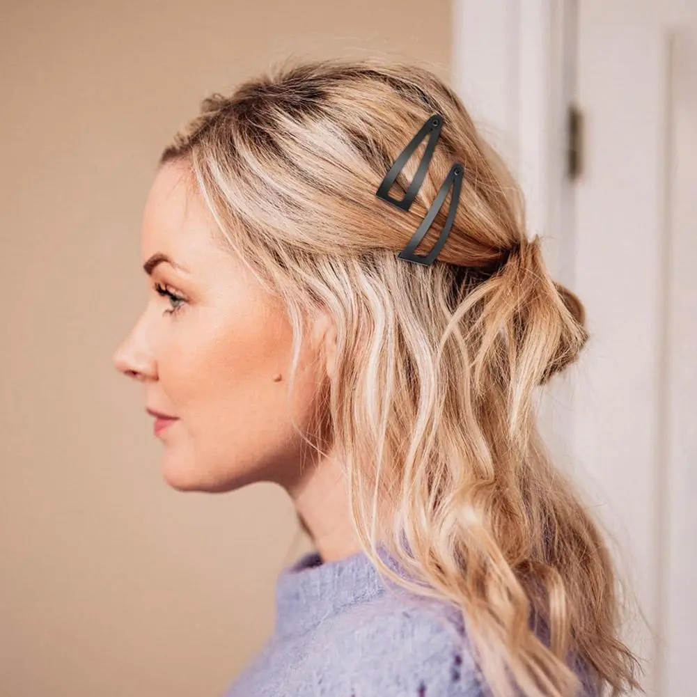 Metal snap hairpin 10PCS Explosive Metal Hairpins Hair Clips for Broken Hair Fringe Updos Strong Hold Headpins for Women/Gi R8Z8