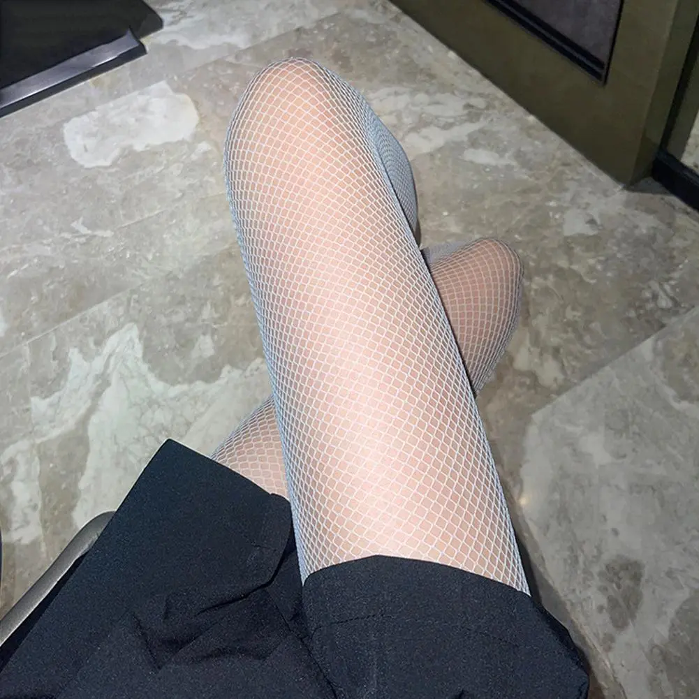 Hot Selling Summer Lolita Fishnet  Body Stockings Fish Net Pantyhose Mesh Nylon Tights Lingerie Skin JK Fishnet Waist Hosiery