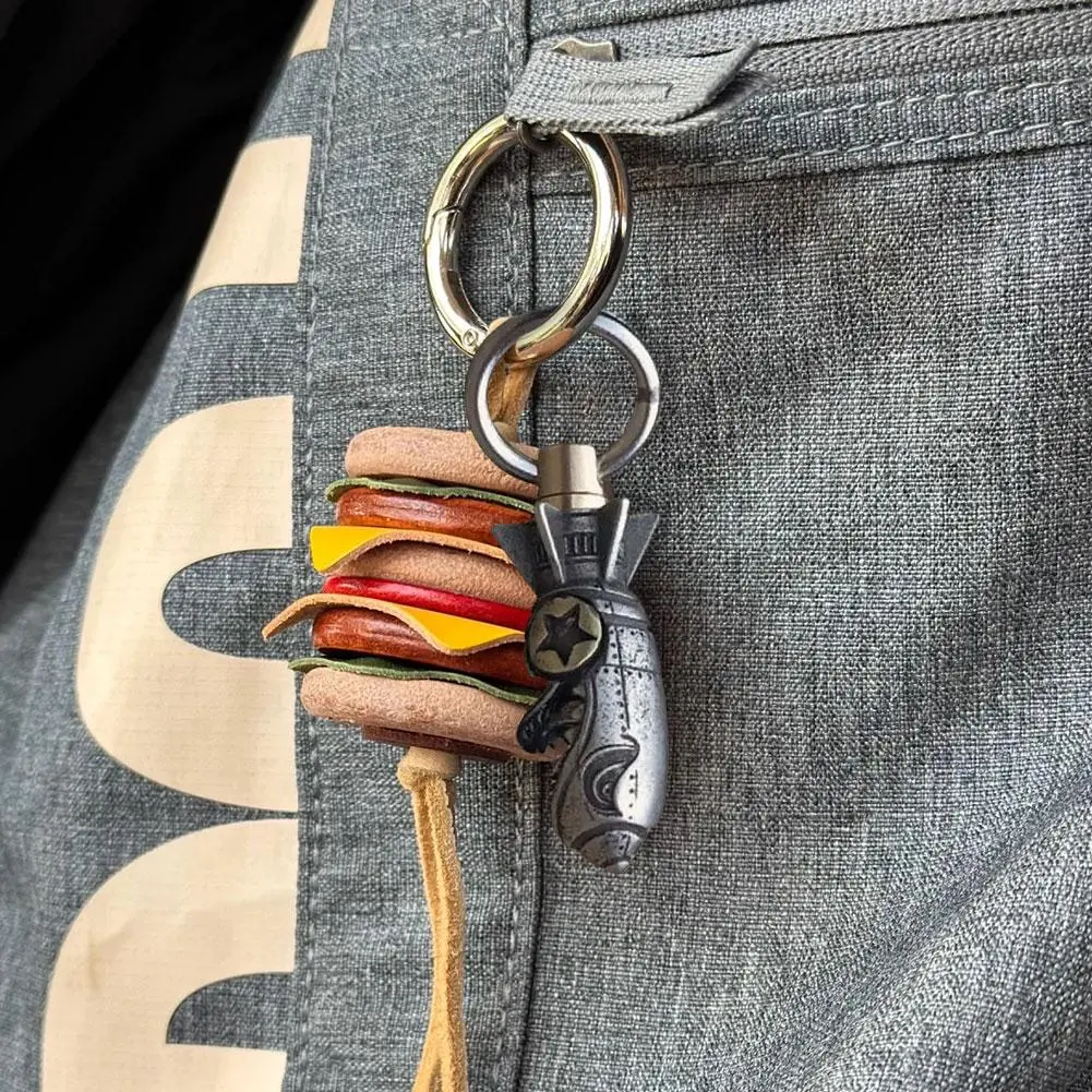 Fashion Keys Keychains Shark Rocket Bomb Keychain Gifts For Mens Husband Boyfriend Pendant