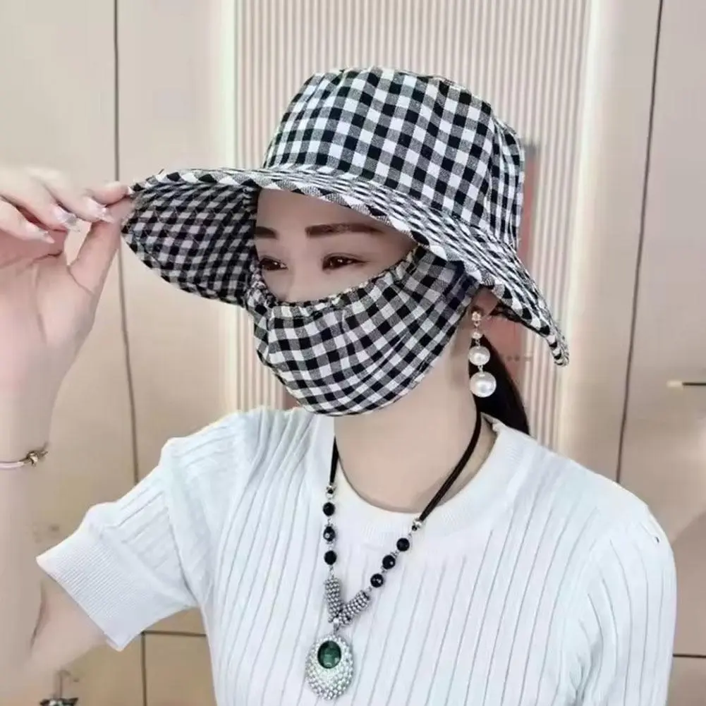Sun Hat Female Summer Hat Cover Face Breathable Sun Hat All-match Summer Hat with Big Rim Anti-ultraviolet Cycling Sunhat