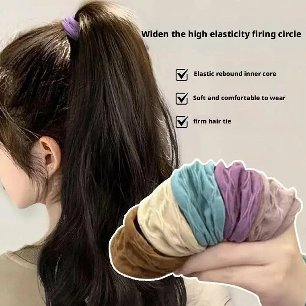 New Women Girls Colorful Nylon Elastic Hair Bands Ponytail Scrunchie Hair Small Access Bands Hair Rubber Tie Hold R4N3