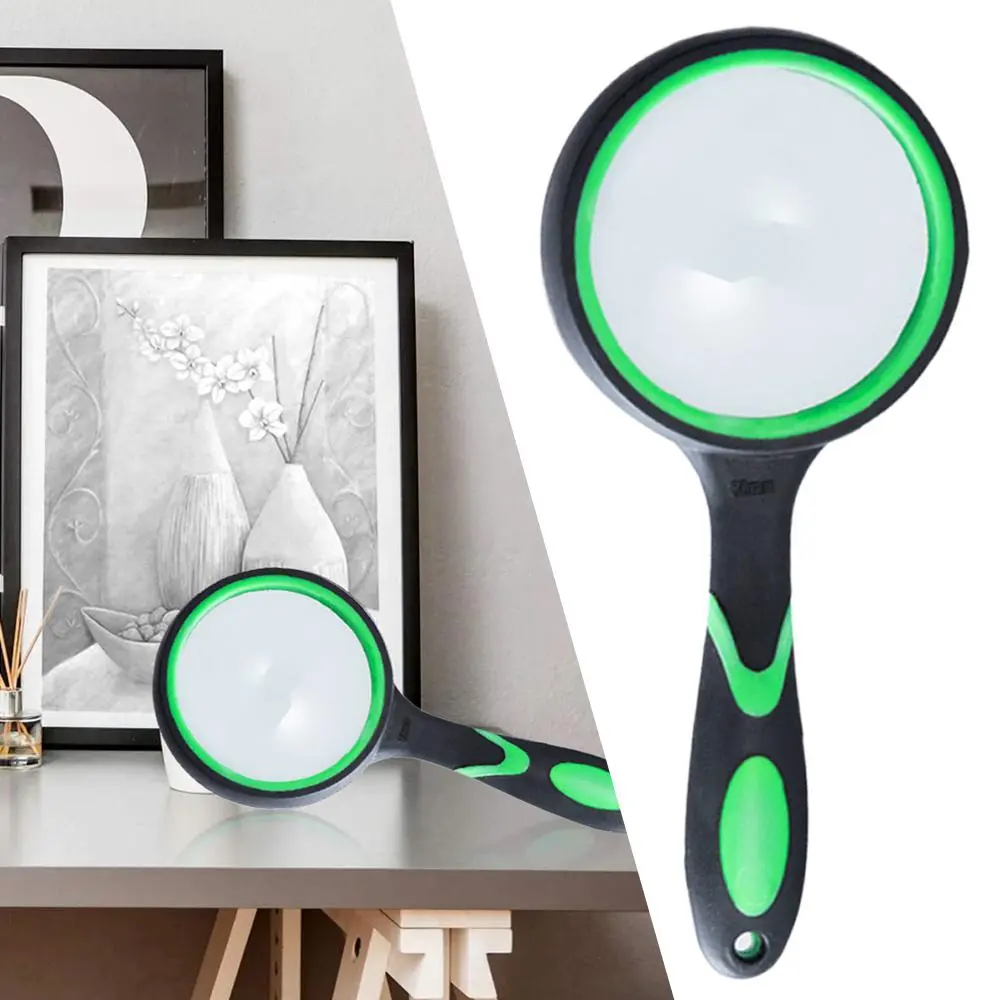 10X Magnifying Glass For Kids Seniors Handheld Reading Magnifier 50mm Magnifying Lens For Reading Science Nature Exploration