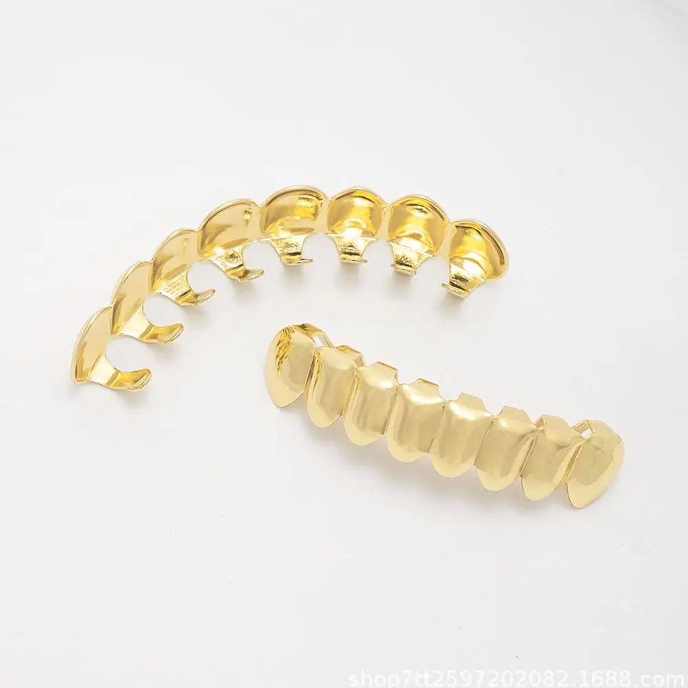 NEW Gold Plated 24K Hip Hop Rapper Tooth Grill Quality Jewelry Accessory For Men And Women Body Piercing Jewelry Accessorie V1V3