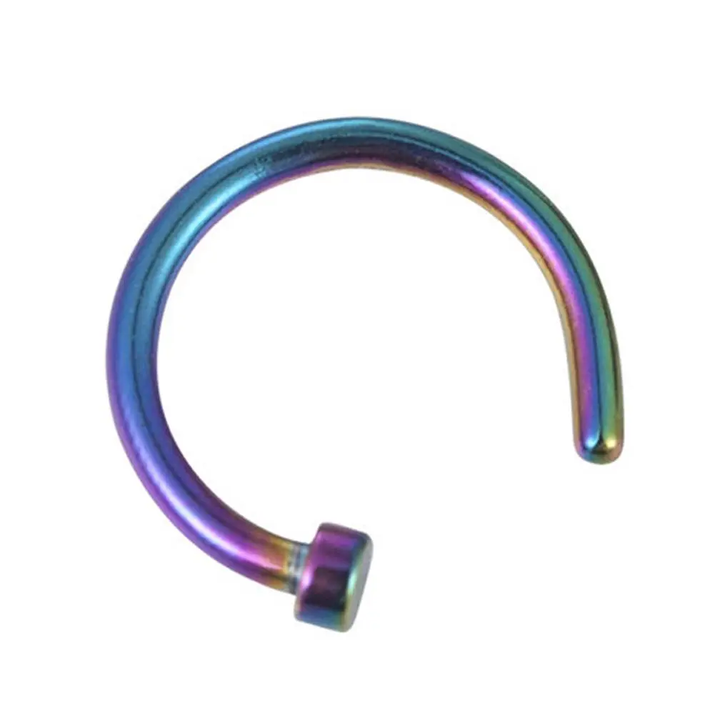 1Pc Steel Plated Fake Nose Non Perforated Lip Lip Clip Design Fashion Nail Lip Lip Material W6S0
