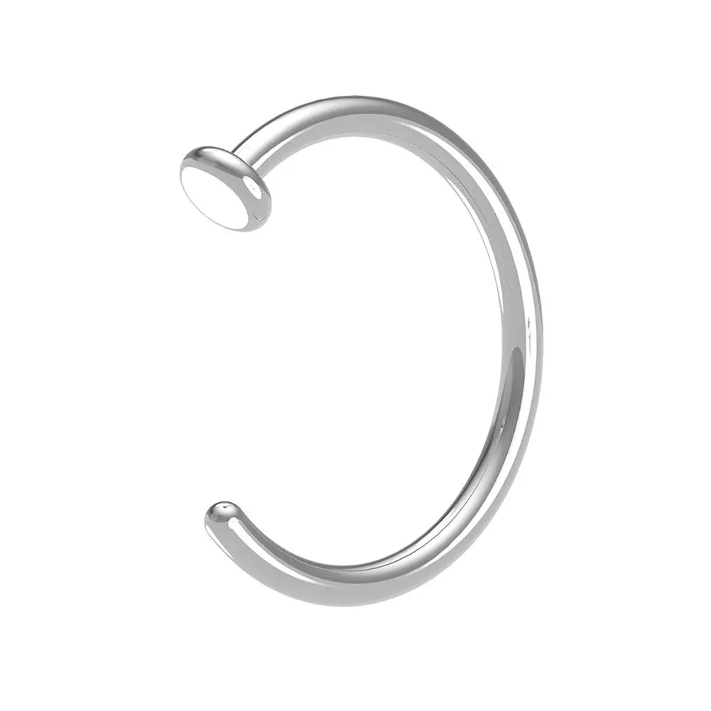 1Pc Steel Plated Fake Nose Non Perforated Lip Lip Clip Design Fashion Nail Lip Lip Material W6S0