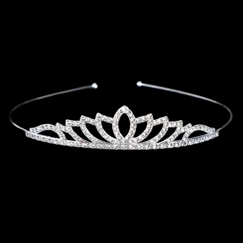 Rhinestone Crystal Hair Crowns For Women Queen Headbands Princess Hair Accessories Bridal Headdress Wedding Tiaras Jewelry