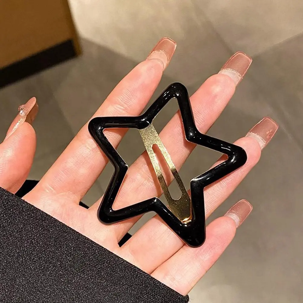 1Pcs Cute Colorful Star Waterdrop Shape Hair Clips For Girls Children Lovely Hair Decorate Hairpins Kids Hair Accessories