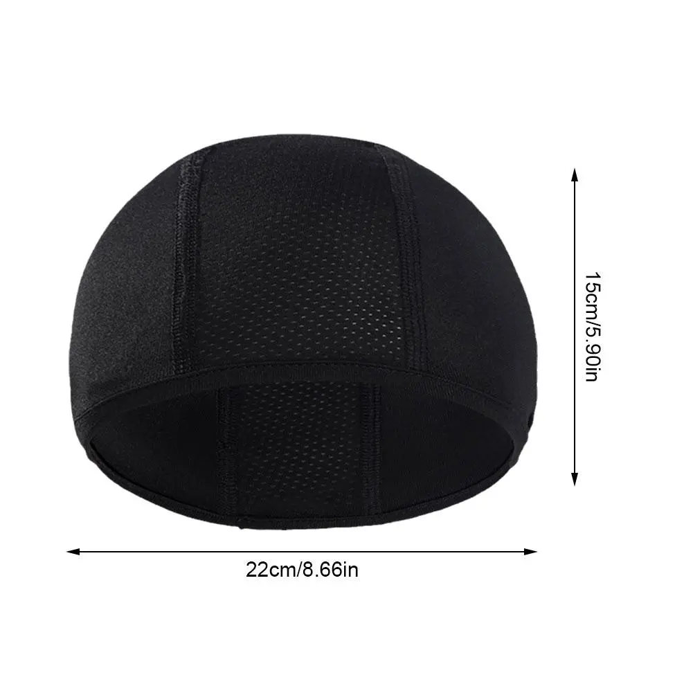 Cycling Quick Drying Helmet Hat Breathable Motorcycle Balaclavas Helmet Inner Sweat Wicking Hat for Men Women Sports Hat Caps