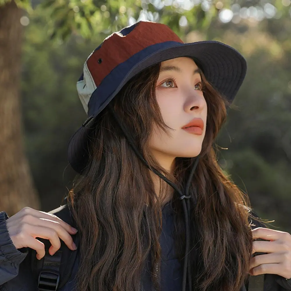 Japanese Quick-drying Packable Hat Fisherman Hat Women Summer Sun Hanging Bag Mountaineering Leisure Vacation Visor Basin Hat