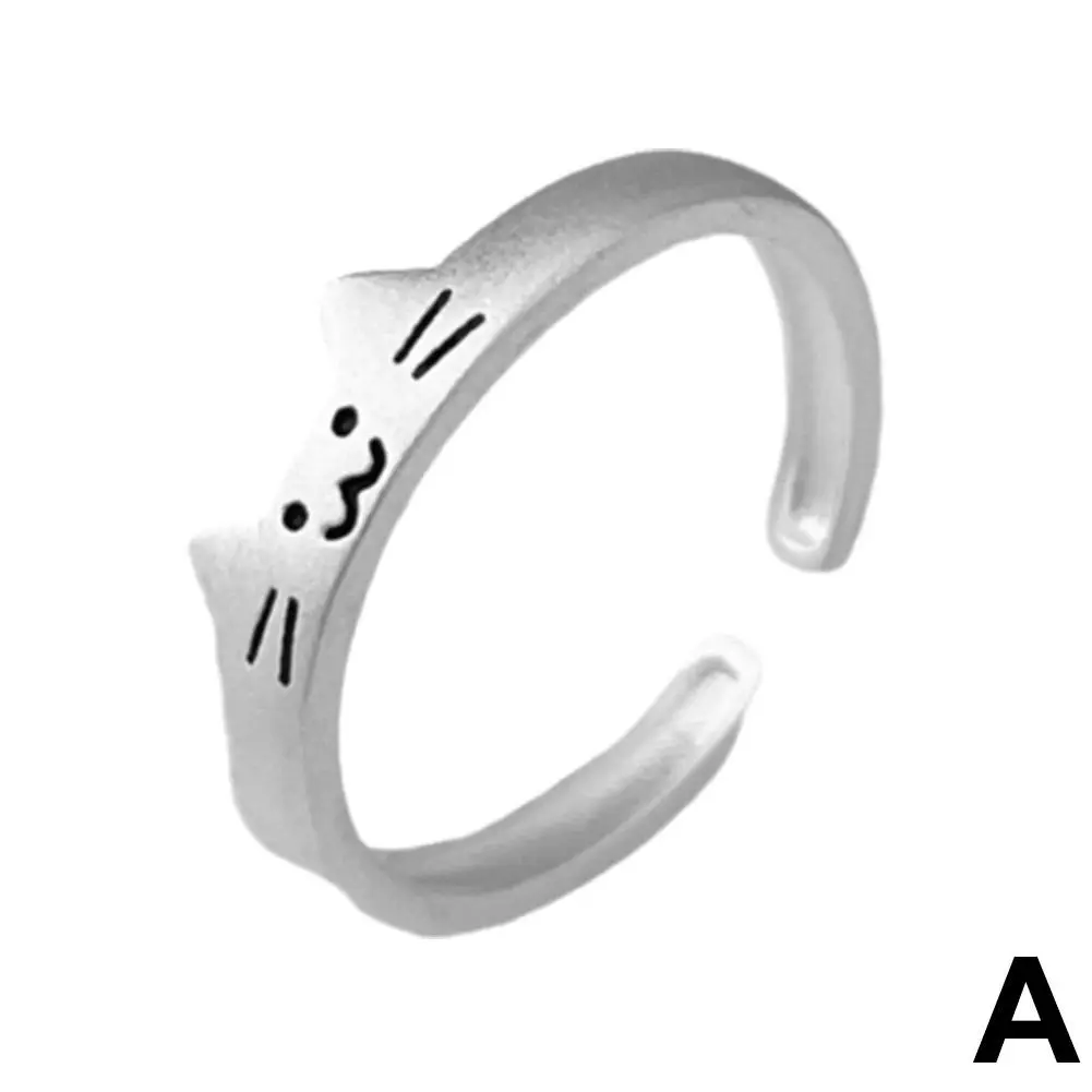 Cute Animal Dog Cat Open Finger Rings For Men Women Summer Fashion New Jewelry Lovers Gift Party Gifts M7H7