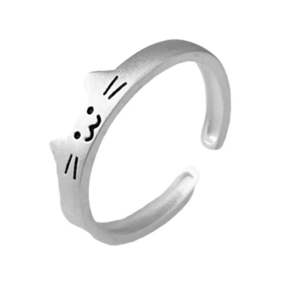 Cute Animal Dog Cat Open Finger Rings For Men Women Summer Fashion New Jewelry Lovers Gift Party Gifts M7H7