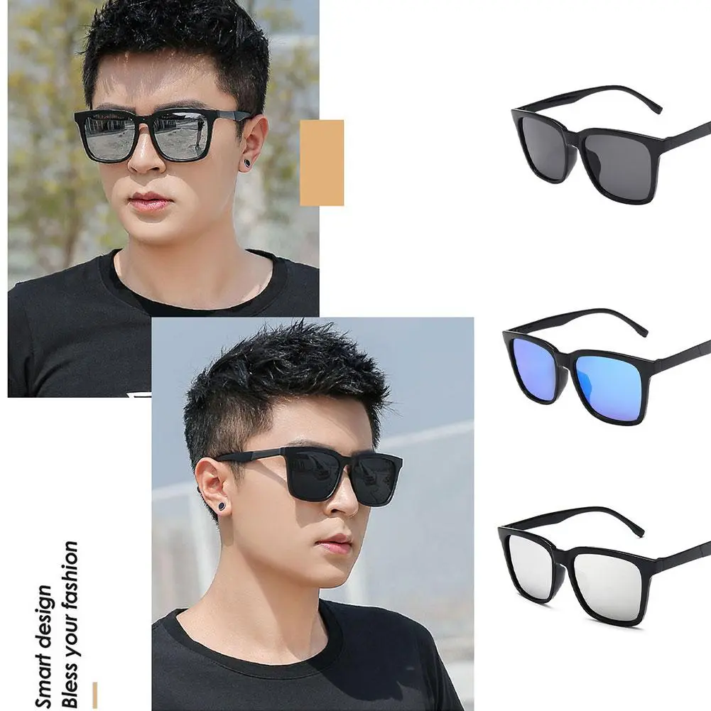 Women Large Square Frame Trendy Sunglasses Sunshade UV400 Men Glasses Eyewear Sun Party Driver Outdoor Women T5B2