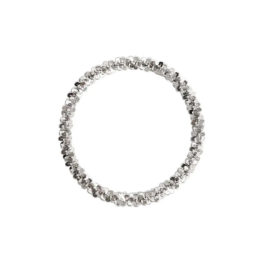 Trendy Sparkling Rings Set Women Girl Soft Chain Finger Rings Festive Party Jewelry Gift Daily Wearing Accessories