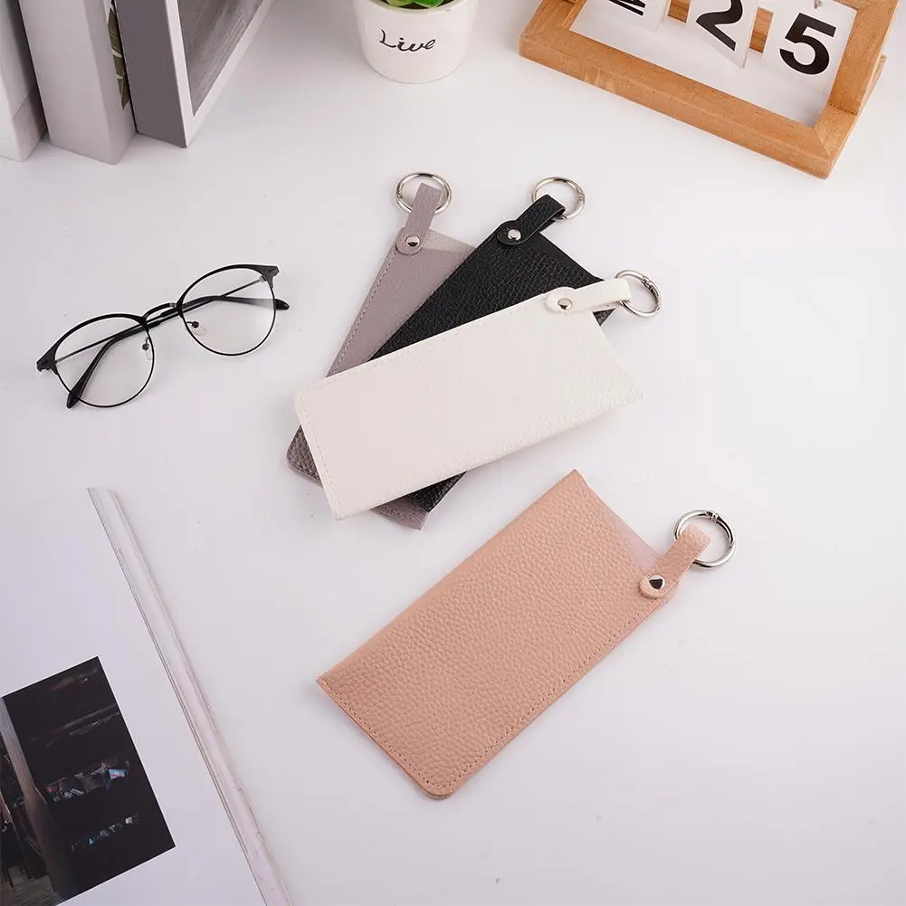 PU Leather Sunglasses Storage Bag Reading Eyeglasses Case Protective Box Hanging Glasses Portable Cover Sunglasses N4X8