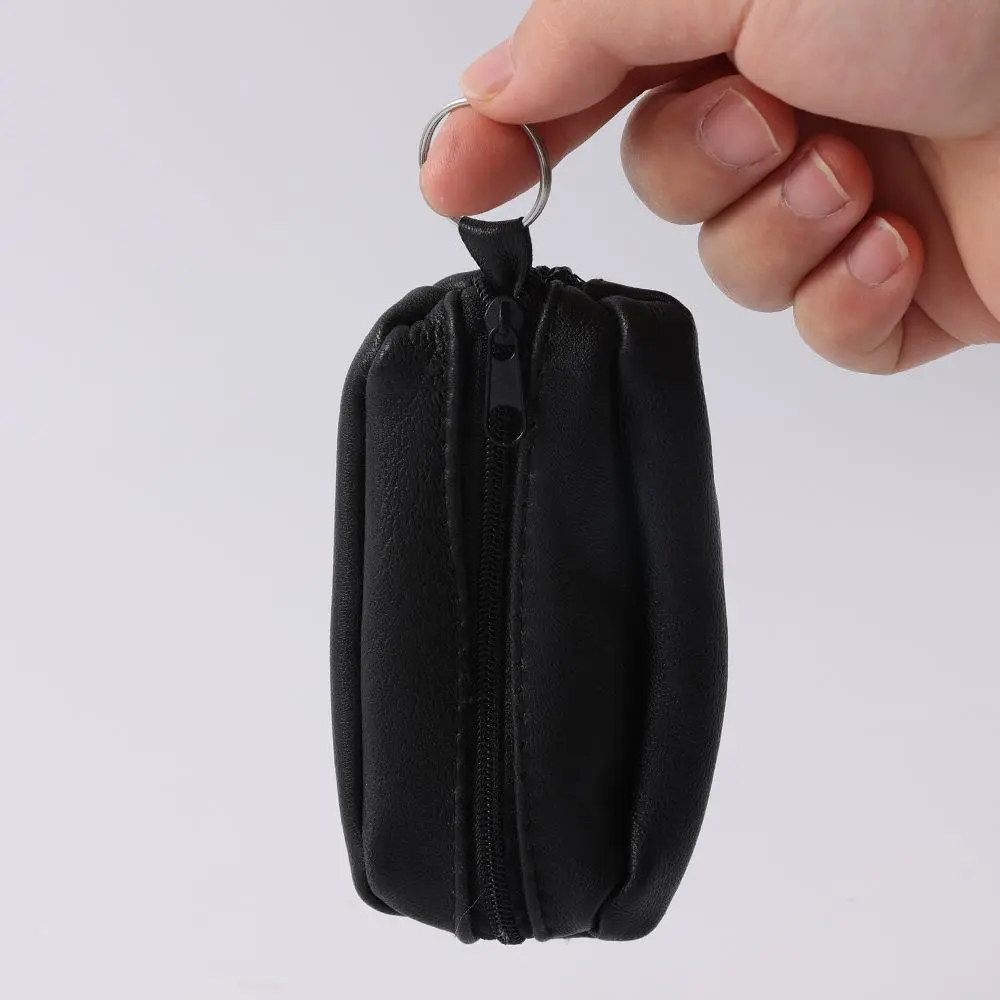 Genuine Leather Keychain Change Bag For Men Women Fashion Clutch Key Holder Organizer Mini Coin Purse Coin Change Storage Bag