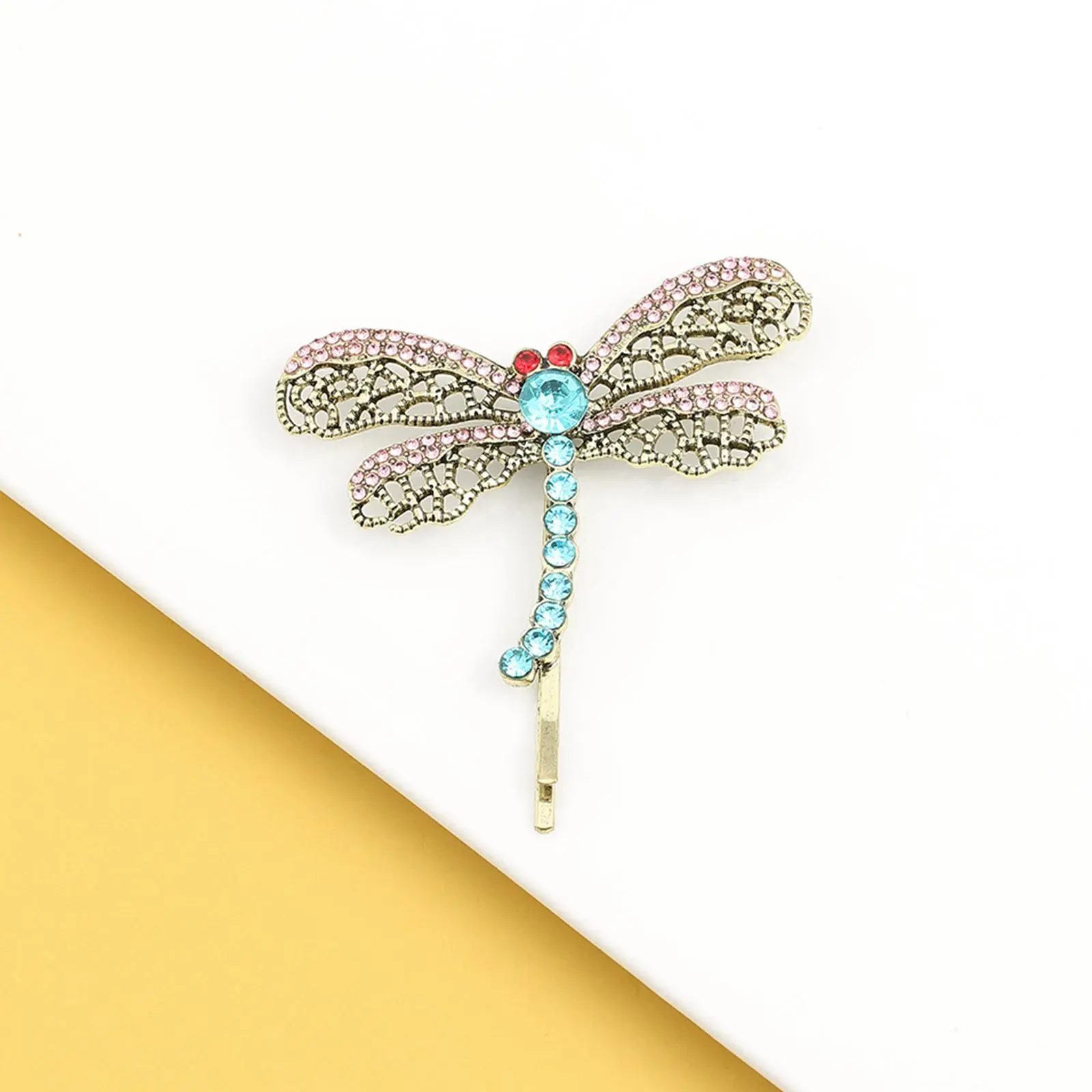 Dragonfly Halloween Hair Clip With Girl Head Clip Headwear One Word Clip Dragonfly Eye-catching Sweet Girl For Various Occasions