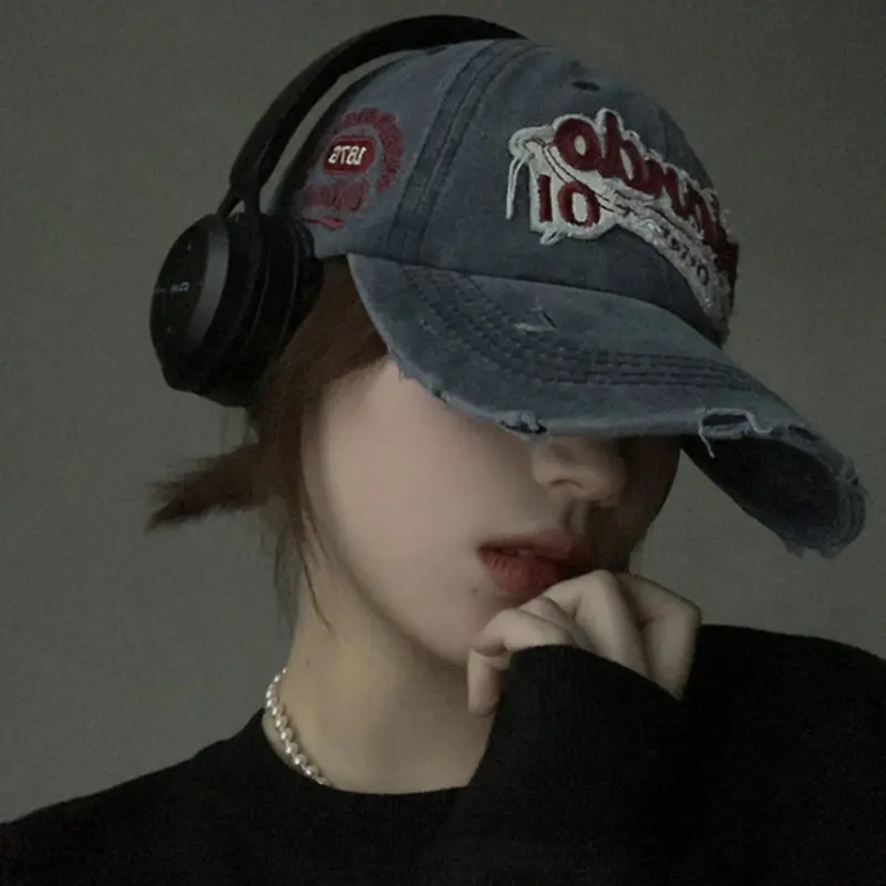Korean Women Baseball Cap Retro Solid Color Men Snapback Hat Summer Simple Adjustable Hip Hop Couple Peaked Hats Sun Visors
