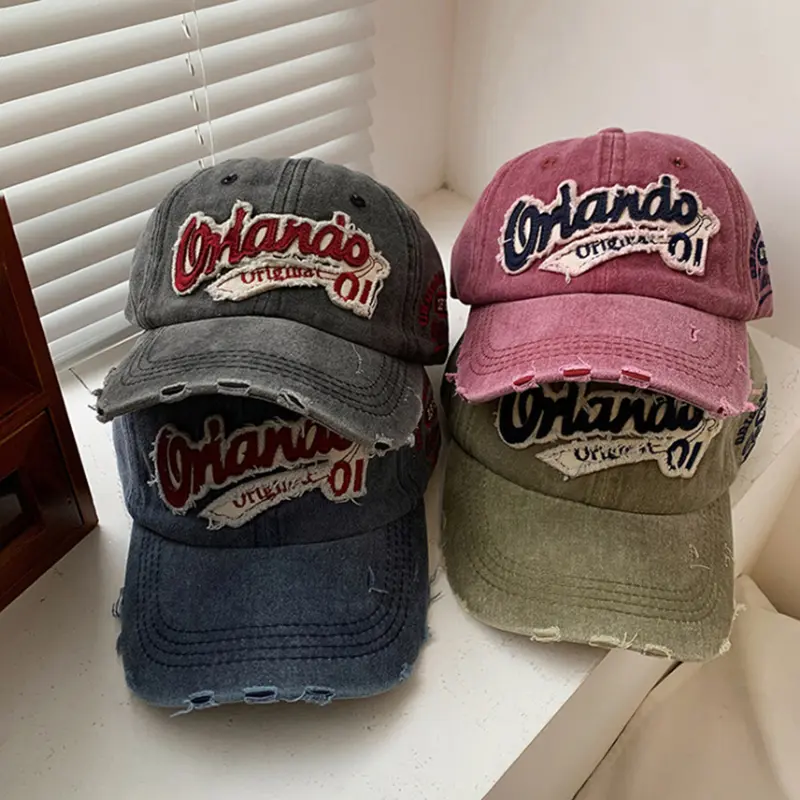 Korean Women Baseball Cap Retro Solid Color Men Snapback Hat Summer Simple Adjustable Hip Hop Couple Peaked Hats Sun Visors