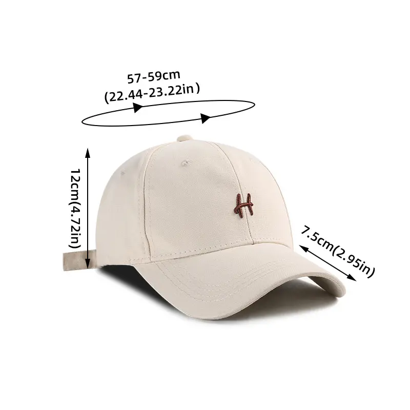 Solid Letter Baseball Cap for Men Women Classic Embroidered Snapback Hat Unisex Summer Outdoor Adjustable Sun Hats Gorras