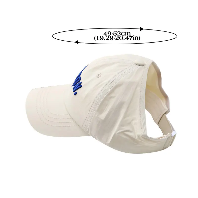 Candy Color Letter Children Baseball Cap Summer Empty Top Sun Hat for Kids Girls Outdoor Adjustable Ponytail Caps