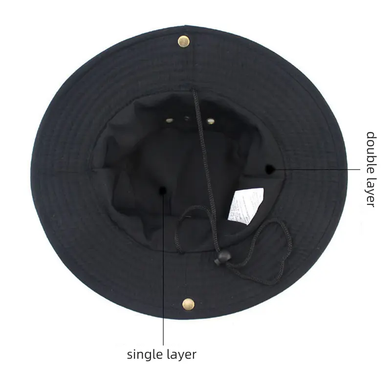 Summer Hiking Sun Hat for Women Men Outdoor Camping Fishing Anti-UV Bucket Hat Solid Color Panama Wide Brim Fisherman Cap