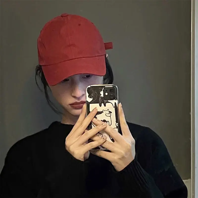 Solid Color Baseball Cap Women Men Korean Hip Hop Dad Hat Summer Adjustable Cotton Couple Snapback Caps Casquette Gorras