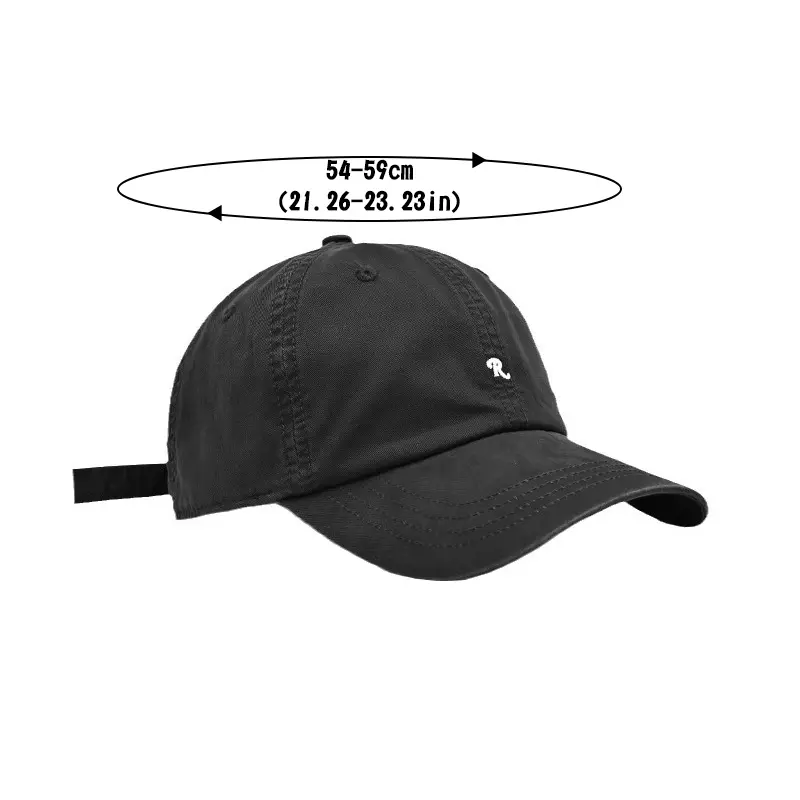 Simple Letter Baseball Cap for Women Korean Versatile Casual Duck Tongue Hat Summer Cotton Female Sun Visor Hats