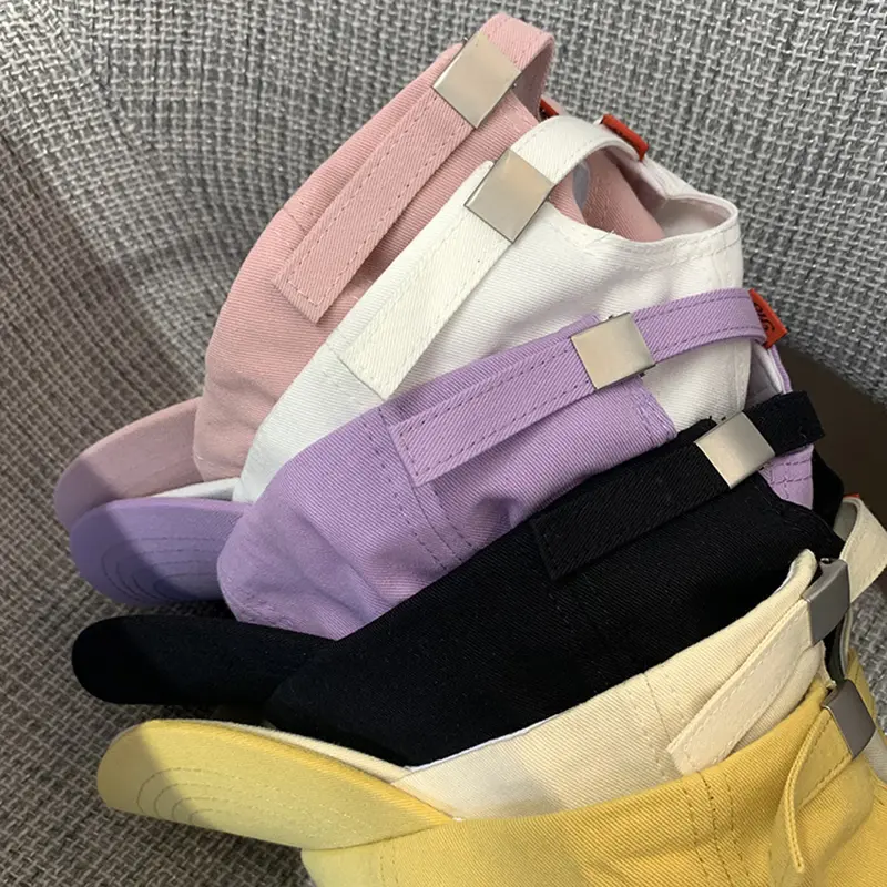 Summer Baseball Cap for Women Solid Color Letter Embroidered Peaked Hat Outdoor Sunscreen Cotton Sun Visor Caps