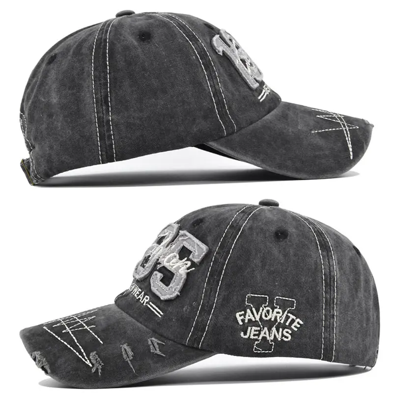 Vintage Baseball Cap Women Men 1985 Embroidery Hip Hop Snapback Hat Washed Cotton Letter Unisex Trucker Hats