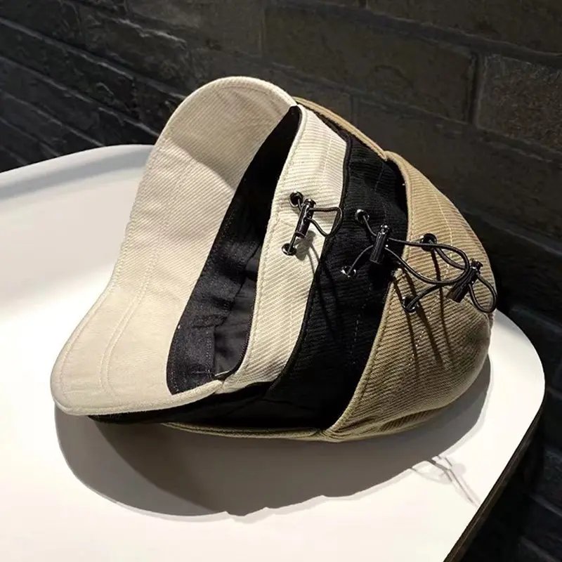 Summer Women Sun Hat Foldable Wide Brim Fisherman Cap Outdoor Beach Drawstring Adjustable Female Visors Bucket Hats