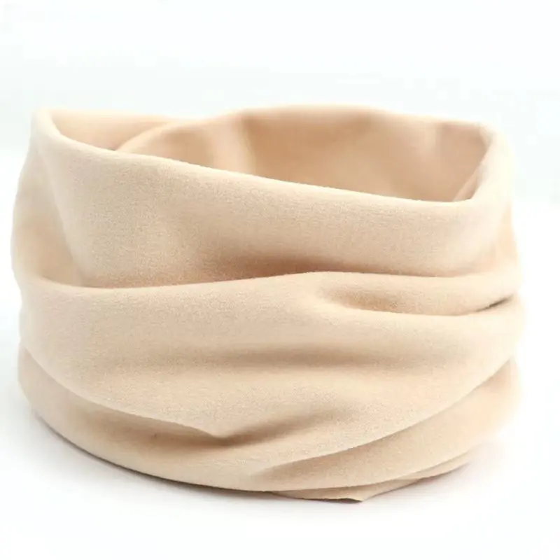 Winter Cashmere Scarf for Women Men Outdoor Warm Velvet Scarves Autumn Korean Solid Color Unisex Neckerchief