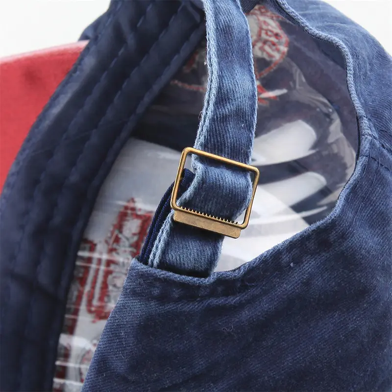 Retro Washed Letter Baseball Cap for Men Women Hip Hop Embroidered Cotton Sun Hat Spring Summer Denim Peaked Caps